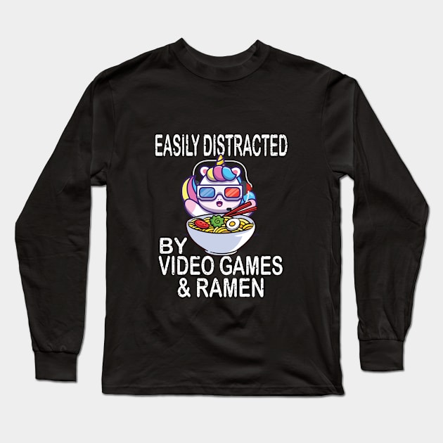 Gamer loves Ramen Long Sleeve T-Shirt by othmane4